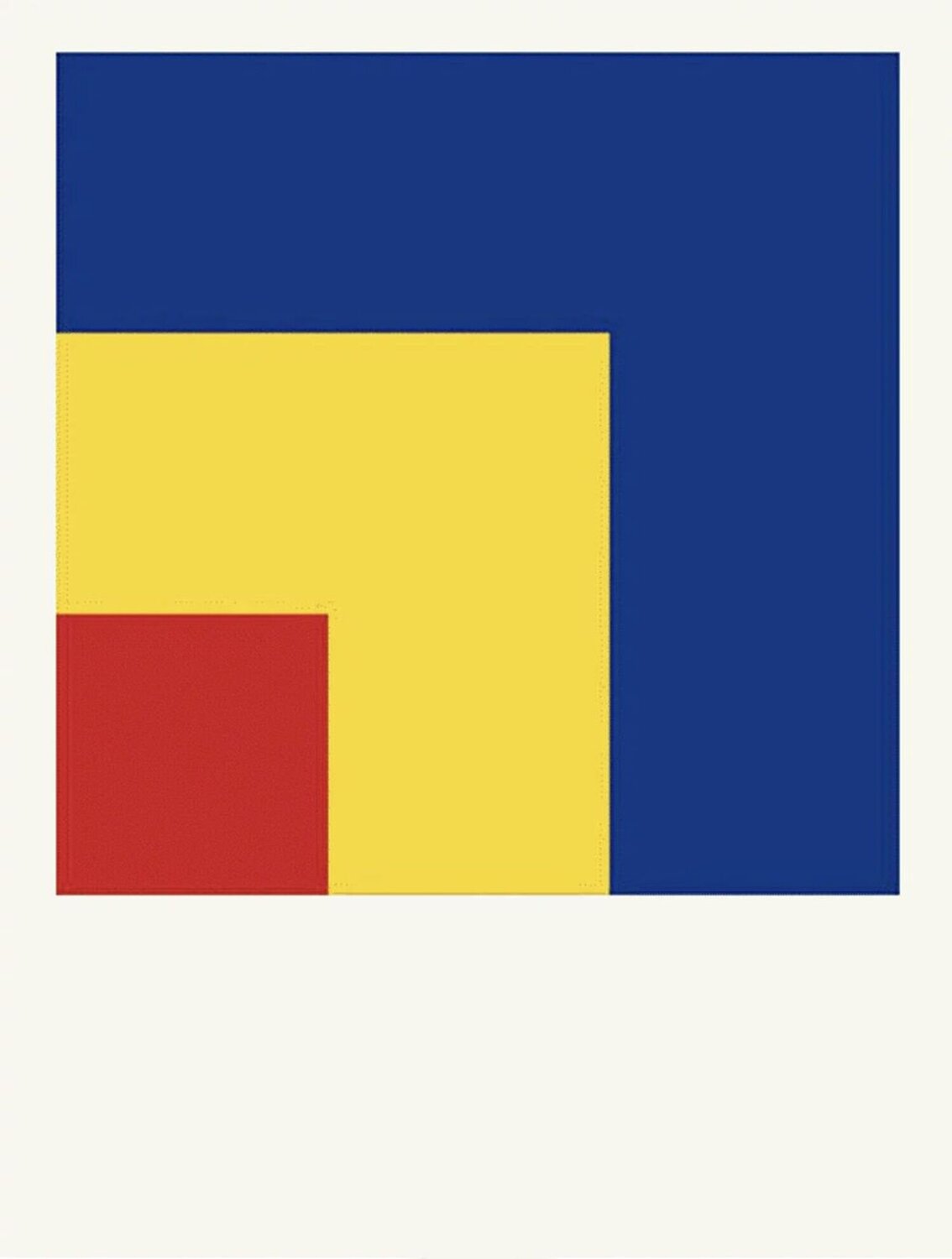 Rouge, jaune et bleu Ellsworth Kelly