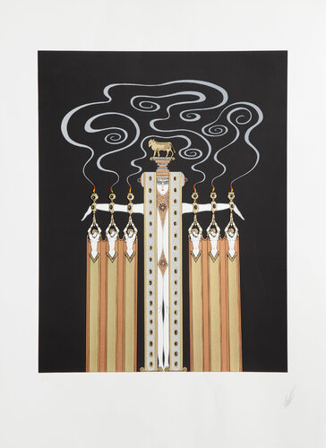 At the Theatre: Golden Calf von Erté, Druck kaufen auf Singulart