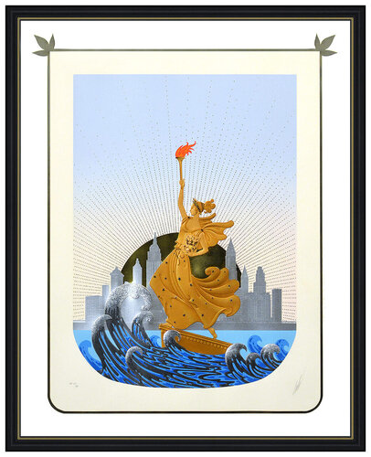 Statue Of Liberty, Day di Erté, Stampa in vendita su Singulart