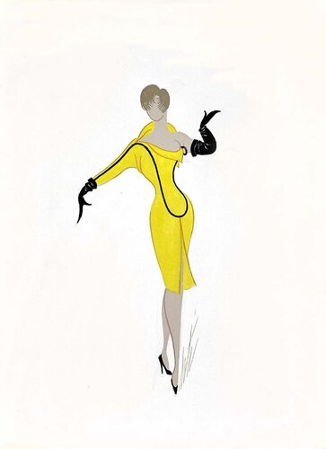 Robe a Zip (Folies Pigalle) di Erté, Opera su carta in vendita su Singulart