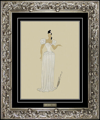 Un Doigt de Couer  Chanteuse di Erté, Opera su carta in vendita su Singulart