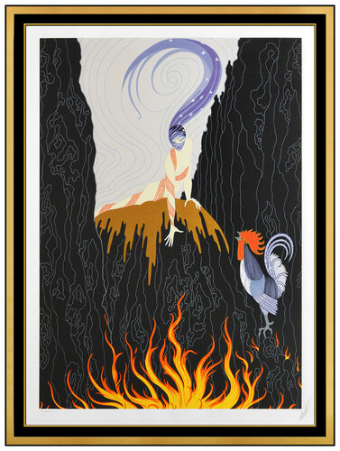 French Rooster van Erté, Afdruk te koop op Singulart