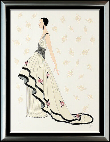 Rose Gown van Erté, Afdruk te koop op Singulart