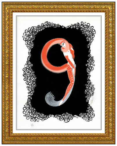 Numeral 9 di Erté, Stampa in vendita su Singulart