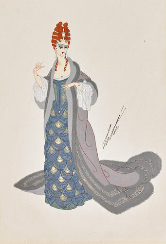 Martha, Act I (Chicago Opera) di Erté, Opera su carta in vendita su Singulart