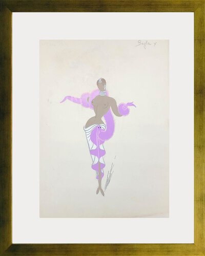 BEYLA (ORIGINAL GOUCHE) di Erté, Pittura in vendita su Singulart