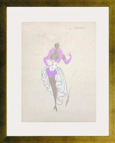 MADELEINE (ORIGINAL GOUCHE) di Erté, Pittura in vendita su Singulart