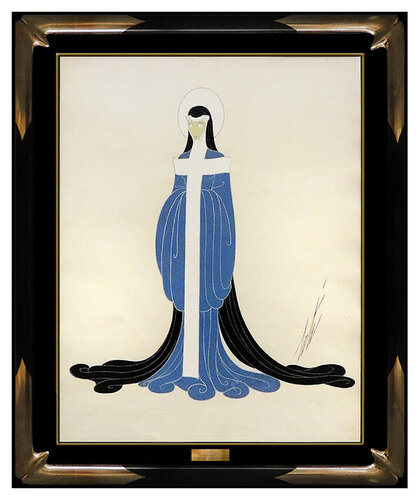 The Nun van Erté, Werk op papier te koop op Singulart