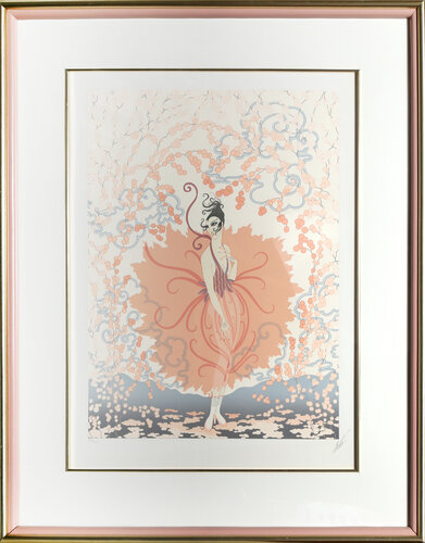 Pink Lady van Erté, Afdruk te koop op Singulart