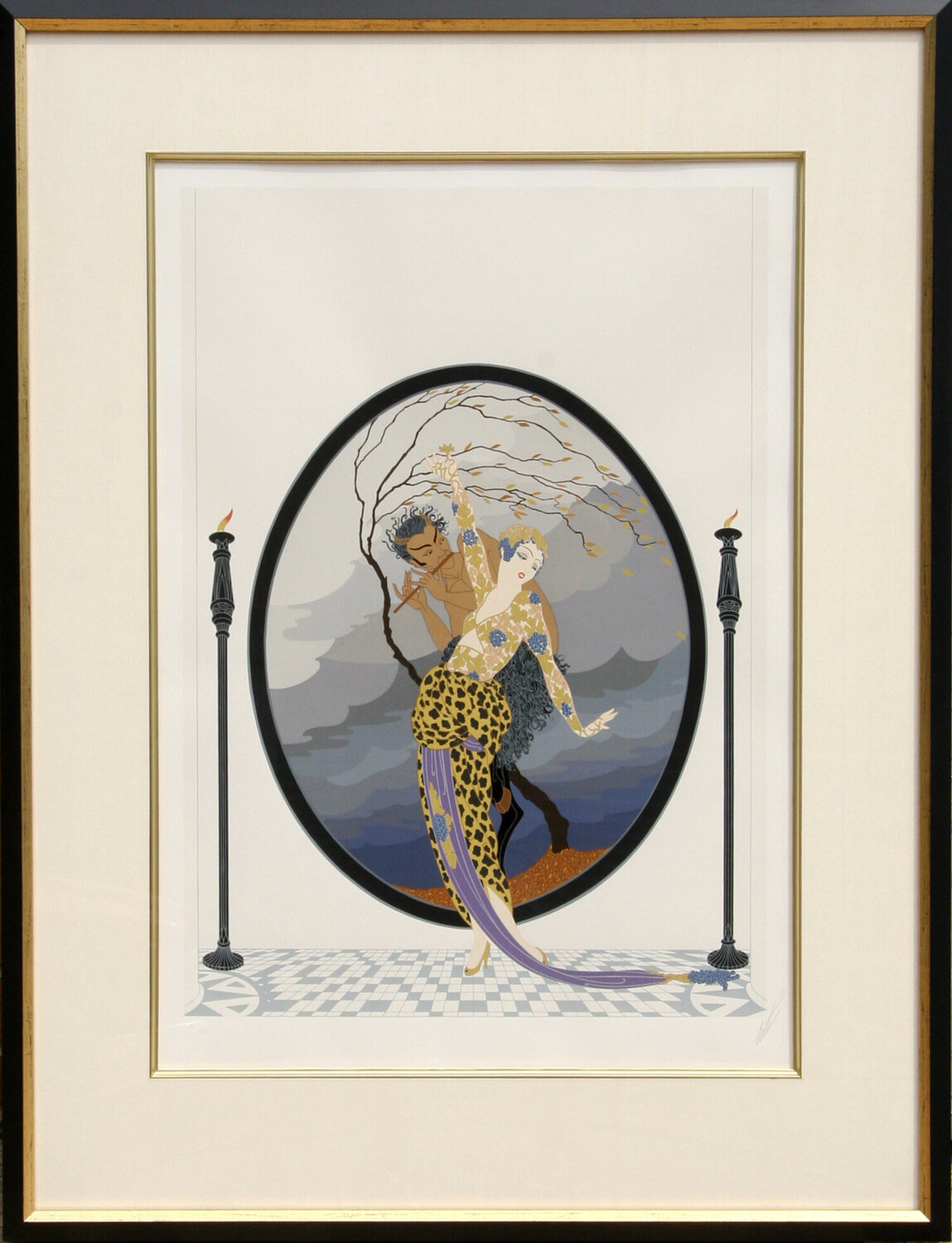 Woman and Satyr Erté