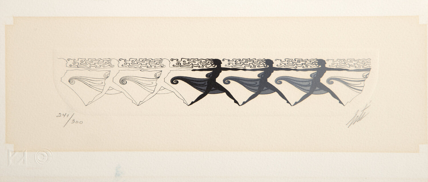 Ballet Line Dancers Erté