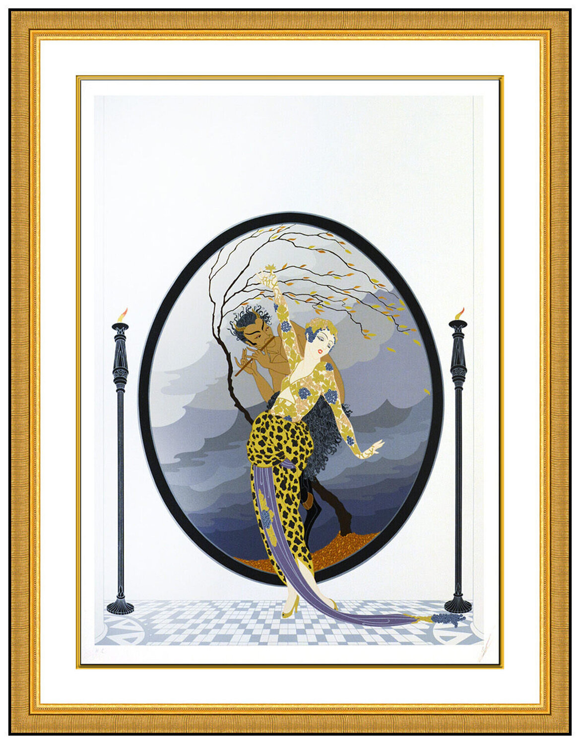 Woman & Satyr Erté