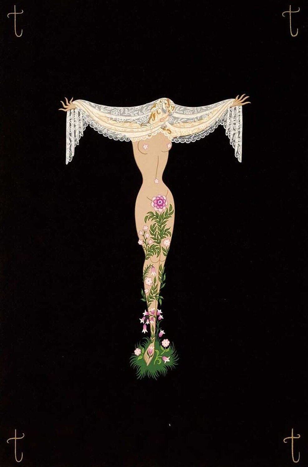 Letter T Erté