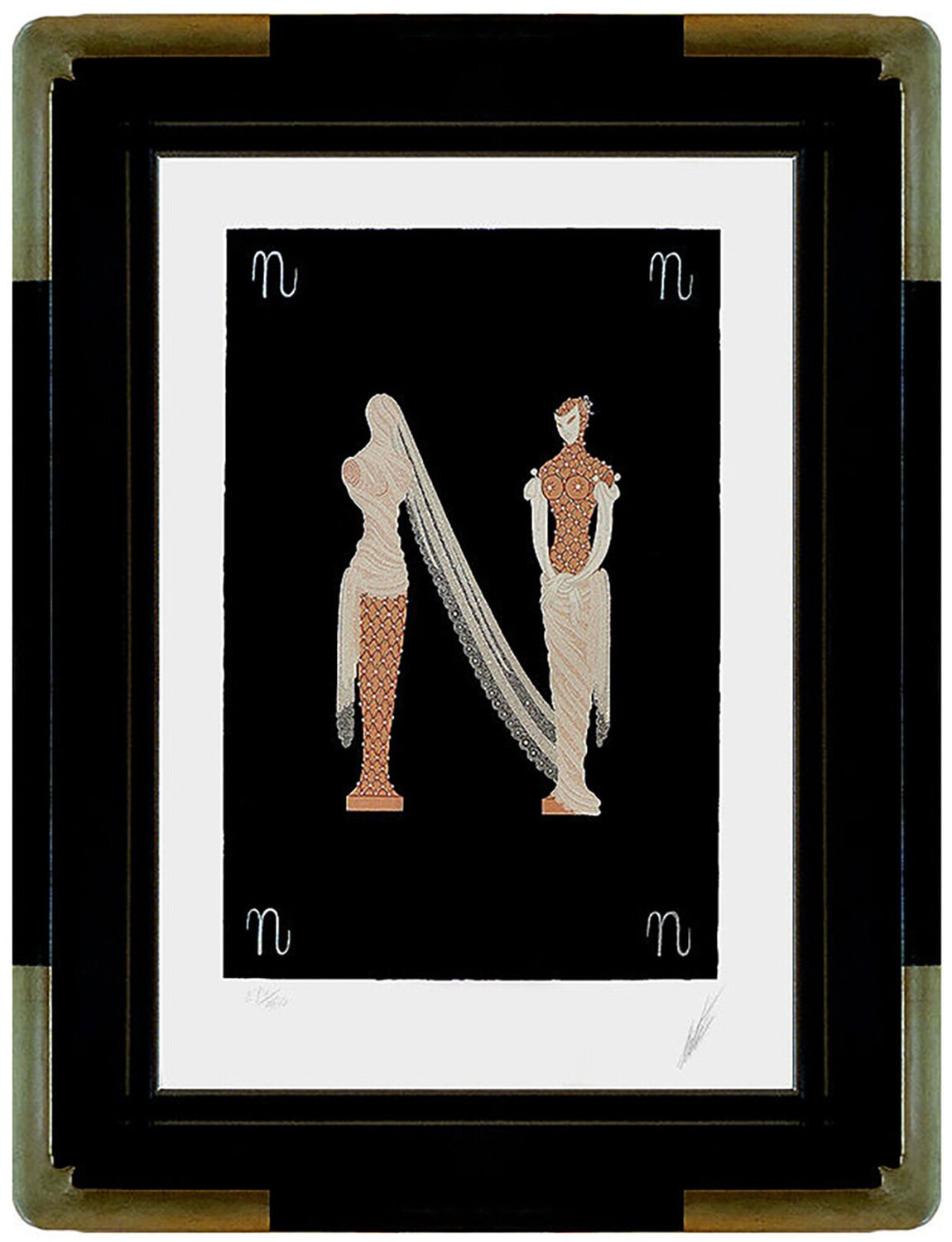 Letter N Erté