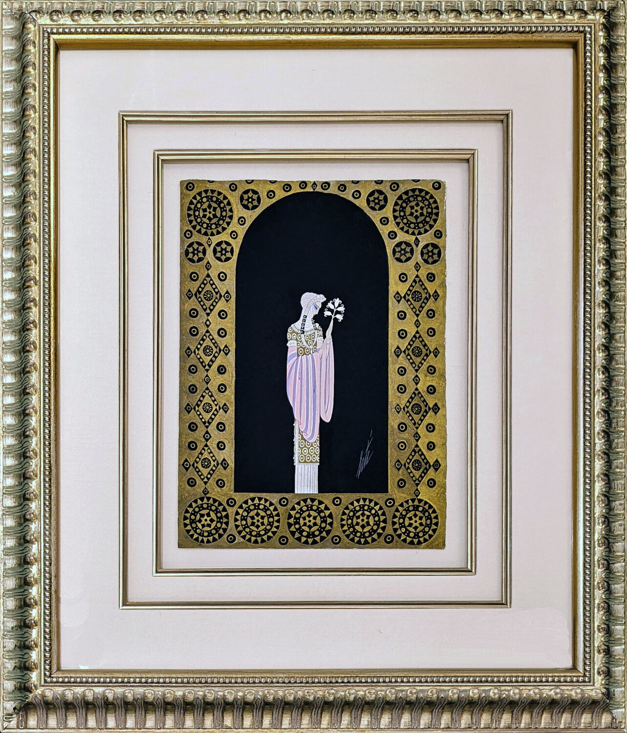 LA PRINCESSE LOINTAINE: LES FEMMES DE MILISSINDE Erté Originalgemälde zu verkaufen