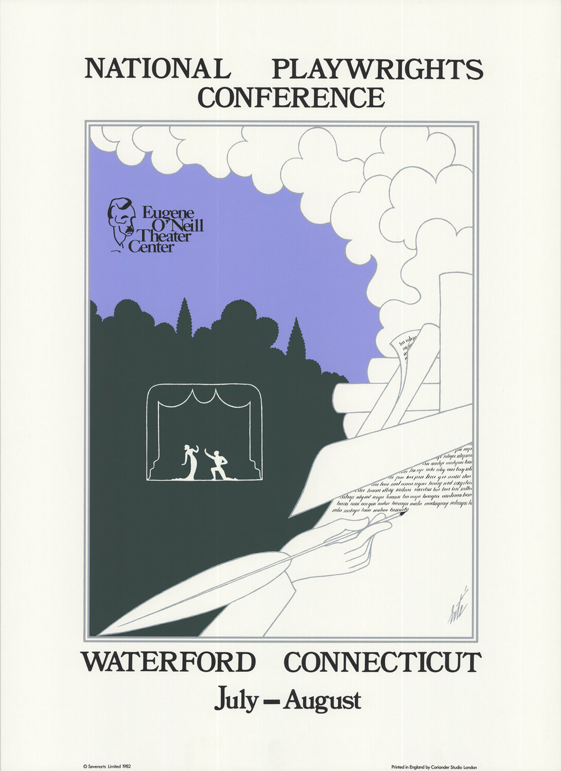  National Playwrights Conference - 1982 Serigraph  Erté