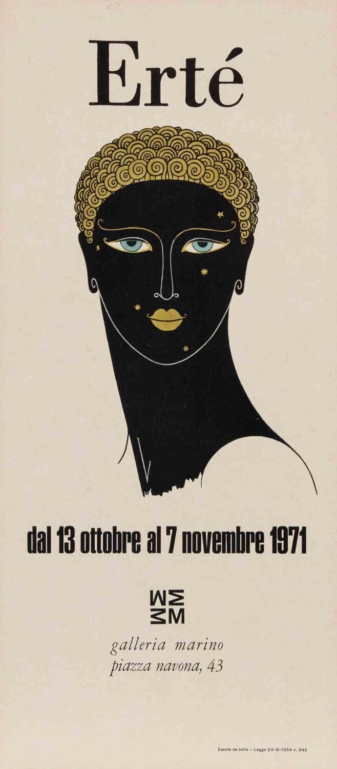 Ertè-Exhibition Poster Erté Print for sale