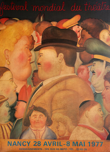 Festival Mondial du Theatre di Fernando Botero, Stampa in vendita su Singulart