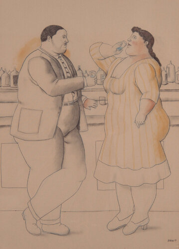 On the Bar di Fernando Botero, Altri media in vendita su Singulart