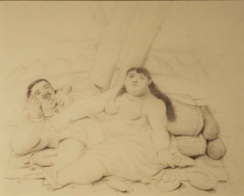 Pique-nique van Fernando Botero, Afdruk te koop op Singulart