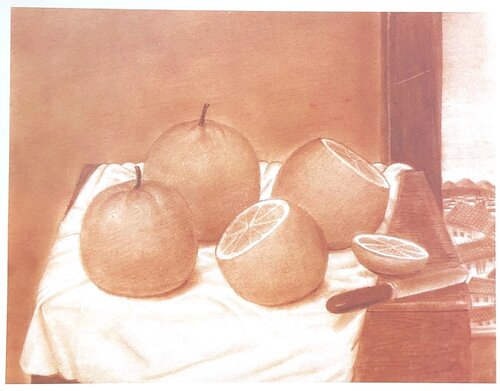 Oranges sanguine van Fernando Botero, Afdruk te koop op Singulart