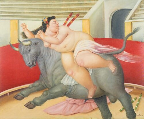 Rape of Europa van Fernando Botero, Schilderij te koop op Singulart