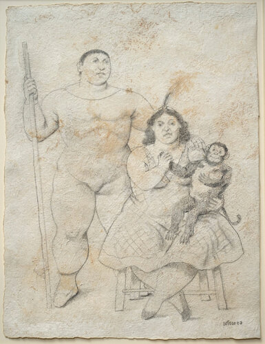Familia circense van Fernando Botero, Werk op papier te koop op Singulart