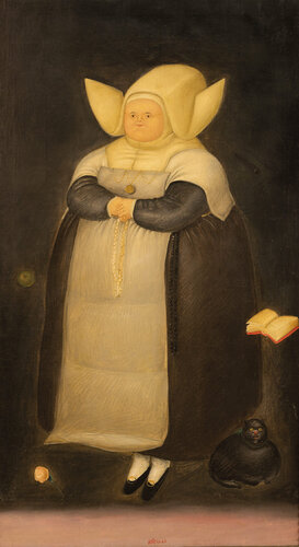 Levitaciones de Santa Juana de Ávila van Fernando Botero, Schilderij te koop op Singulart