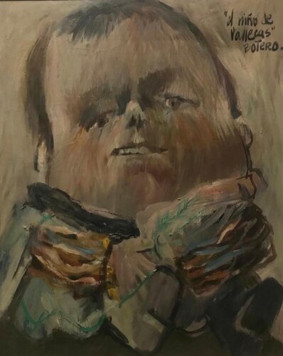 El niño de Vallecas van Fernando Botero, Schilderij te koop op Singulart