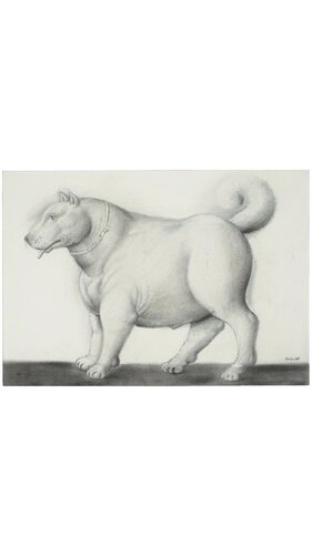 Dog van Fernando Botero, Werk op papier te koop op Singulart