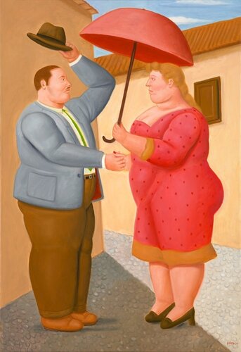 Goodmorning van Fernando Botero, Schilderij te koop op Singulart