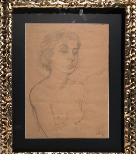 Buste of woman van Fernando Botero, Werk op papier te koop op Singulart