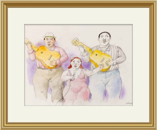The Singer van Fernando Botero, Werk op papier te koop op Singulart
