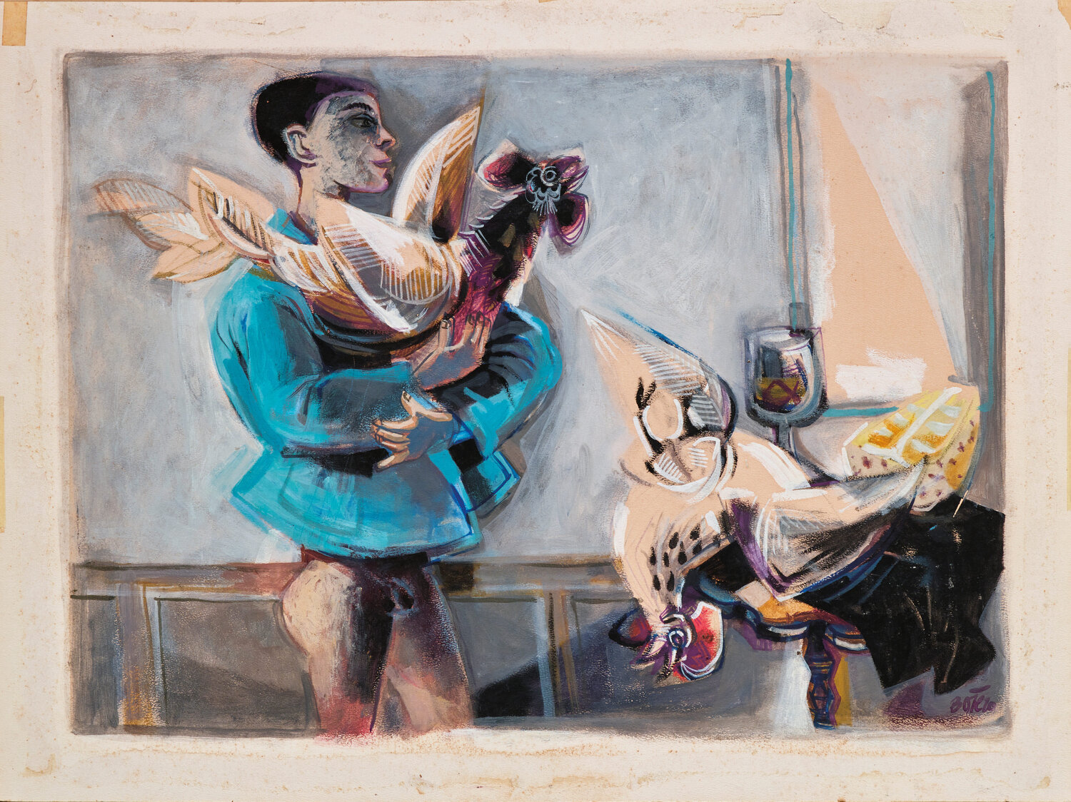 Boy and Rooster Fernando Botero