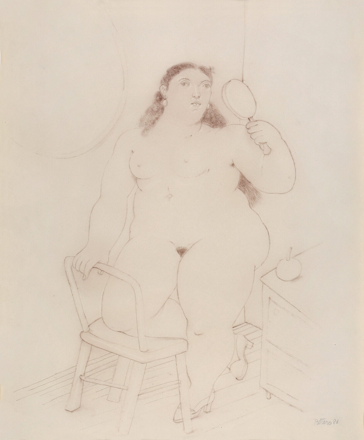 Nude with Mirror Fernando Botero
