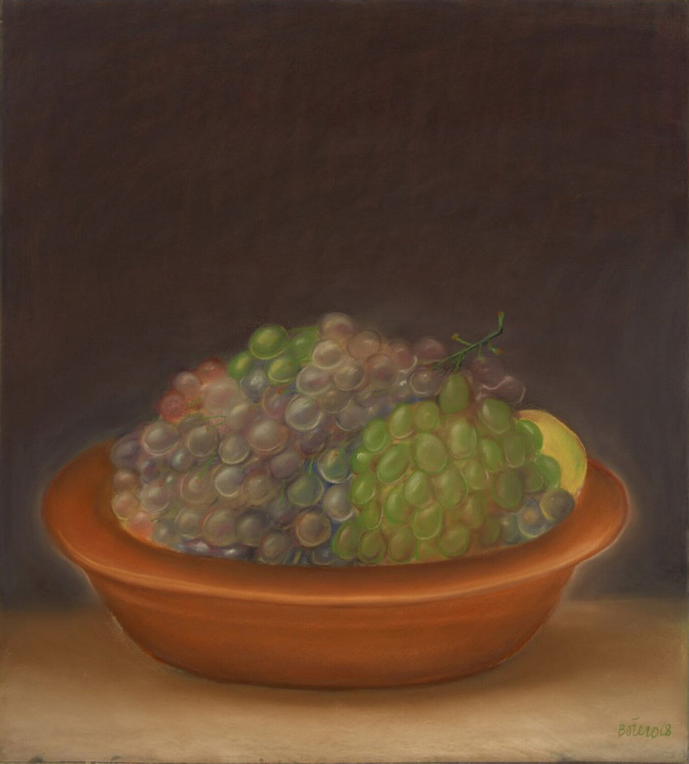 Still Life with Grapes Fernando Botero