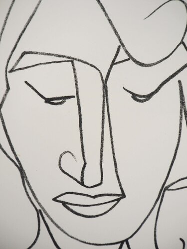 Portrait de femme timide van Françoise Gilot, Afdruk te koop op Singulart