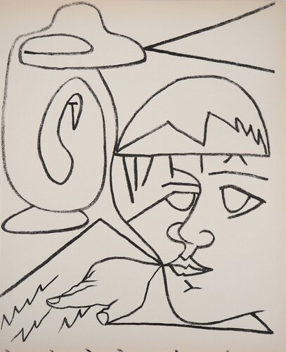 La lecture by Françoise Gilot, 版画 for Sale on Singulart