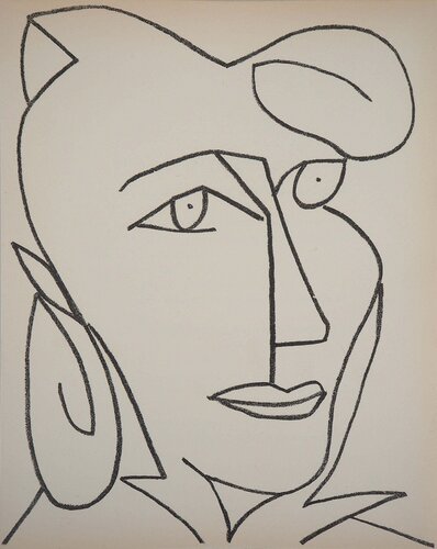 Portrait de femme by Françoise Gilot, 版画 for Sale on Singulart