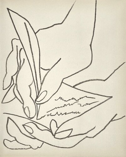 Pages d'amour - André Verdet 02 von Françoise Gilot, Druck kaufen auf Singulart