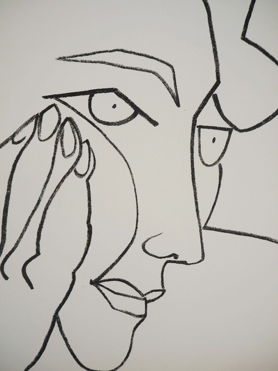 Femme pensive Françoise Gilot