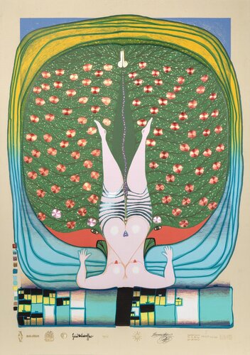 Homage to Schroeder-Sonnenstern van Friedensreich Hundertwasser, Afdruk te koop op Singulart