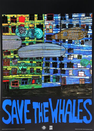 Save the Whales (Song of the Whales) by Friedensreich Hundertwasser, Print for Sale on Singulart