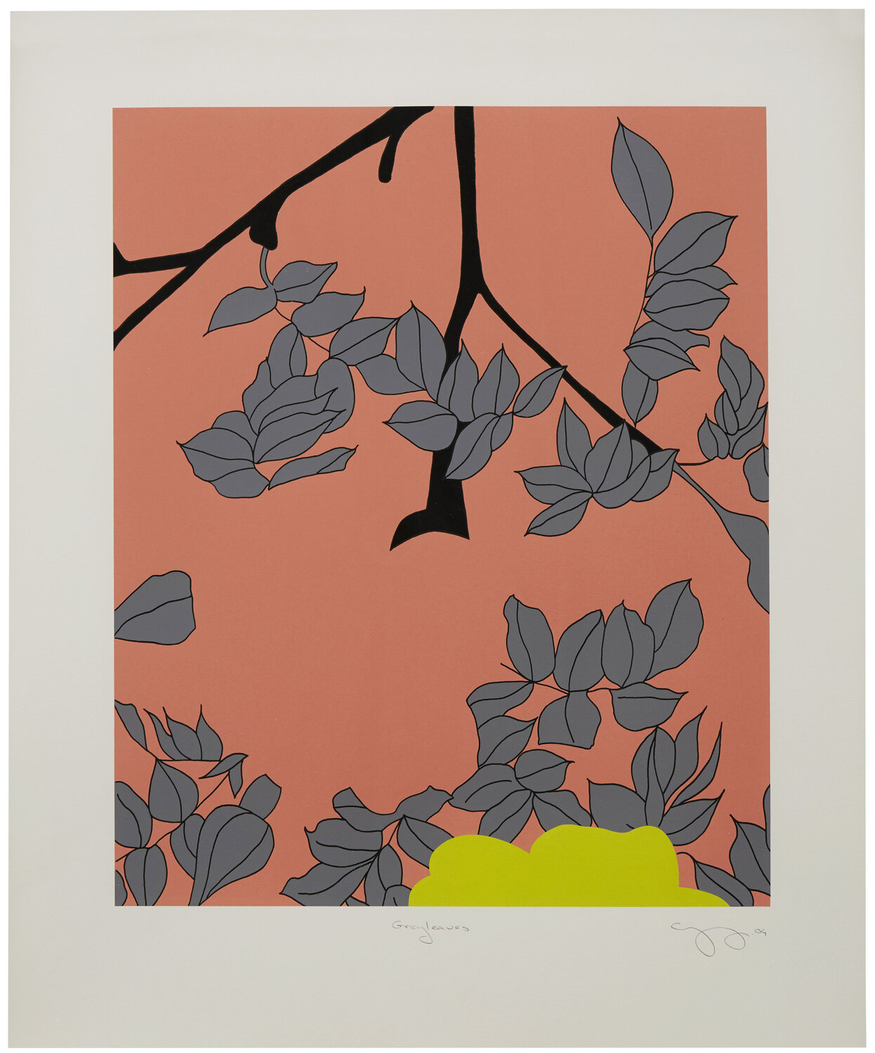 Grey Leaves Gary Hume