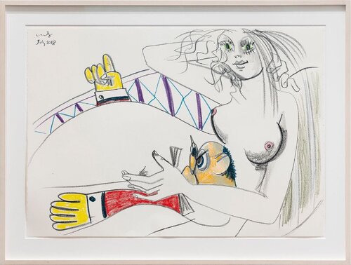 Untitled di George Condo, Opera su carta in vendita su Singulart