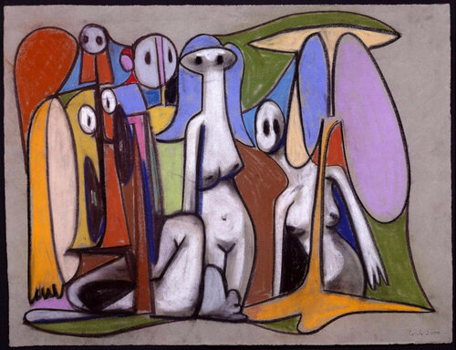 Naked Ghosts van George Condo, Schilderij te koop op Singulart