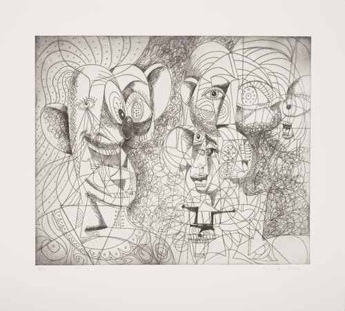 Laughing Clown Composition van George Condo, Afdruk te koop op Singulart