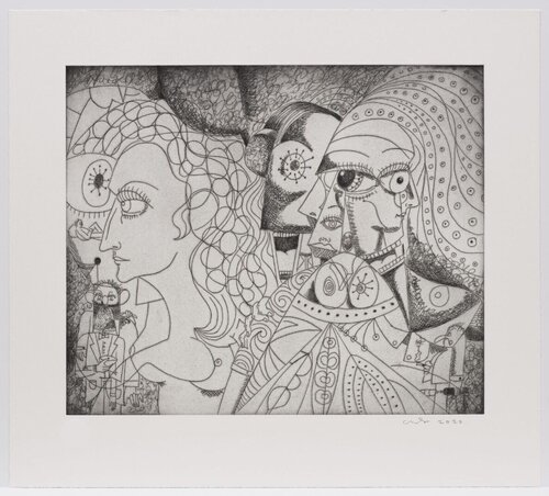 A Midwinter’s Daydream van George Condo, Werk op papier te koop op Singulart