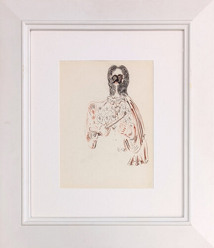 UNTITLED (MASKED FIGURE) van George Condo, Werk op papier te koop op Singulart