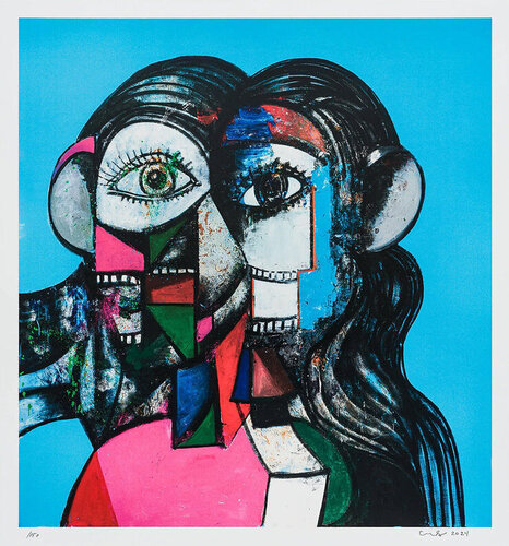 George Condo Prismatic Head Composition de George Condo, Impresión a la venta en Singulart
